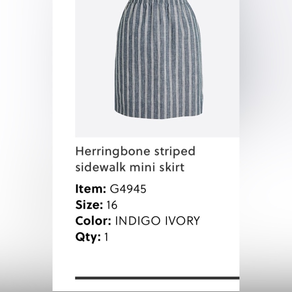 J crew skirt